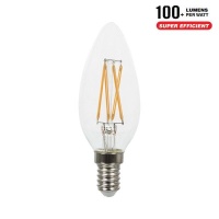 v-tac vt-1986 214301 214413 214414 4W lampada E14 candela filamento calda naturale fredda