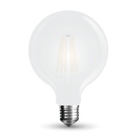v-tac vt-2067 7189 7w lampad E27 globo G125 calda satinata