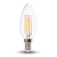 v-tac vt-2127 7423 6W lampada E14 candela filamento calda