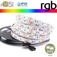 v-tac vt-5050IP20300 2591 9w strip led rgb 5metri 24v