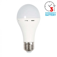 v-tac vt509 emergenza 9w plastica lampadina a70 batteria 3ore e27-1