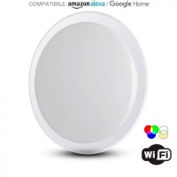 v-tac vt5138 lampada plafoniera led compatibile amazon alexa google home-1
