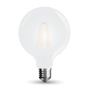 v-tac vt-2067 7189 7w lampad E27 globo G125 calda satinata