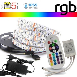 v-tac vt-5050IP20300SET 212354 9w strip led rgb 5metri kit