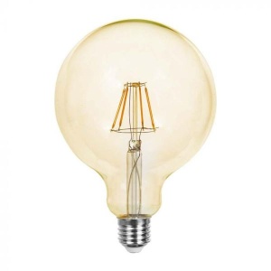 v-tac vt214473 lampadina led filamento ambrata globo 4w-1